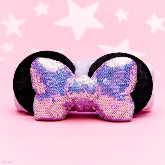 The Creme shop X Disney Minnie Mouse Sequins Spa Soft Plush Headband - Picture 1 of 1